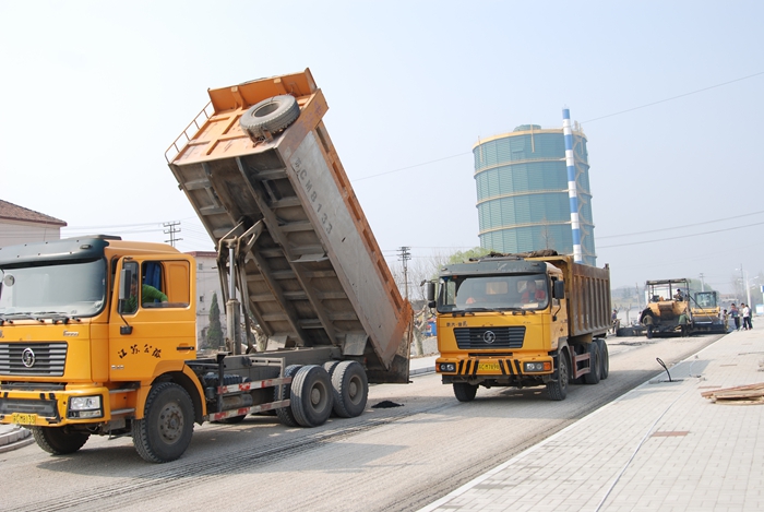 道路施工現場