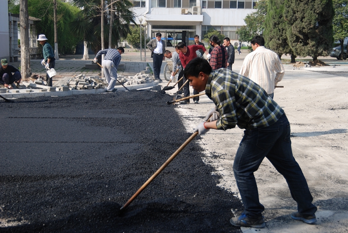 道路施工現場